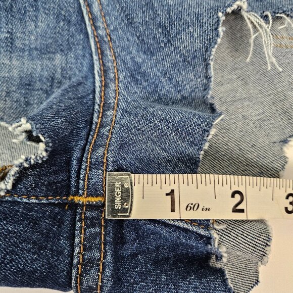 Madewell High-Rise Denim Short Glenoaks Wash Custom DIY Cutoffs 28 - Picture 4 of 10